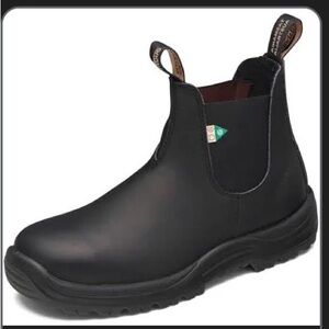 Blundstone Black Steel Toe Slip-On Work Boot
